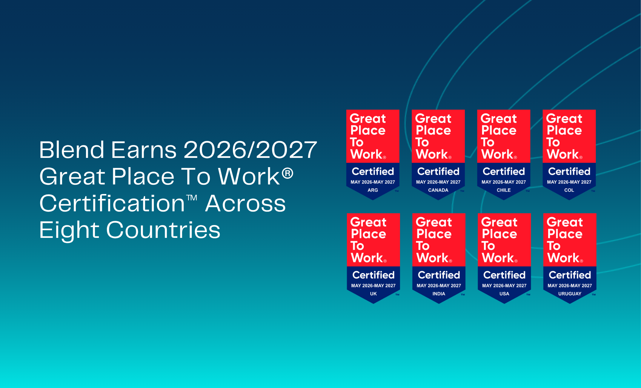 Blend Earns 2026/2027 Great Place To Work® Certification™ Across